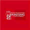 Crash of Rhinos Painting logo